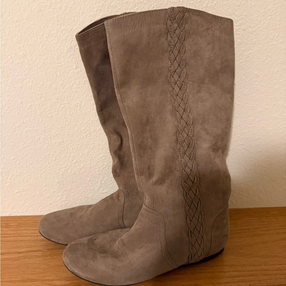 Fergalicious Tan Over the Knee Boots
